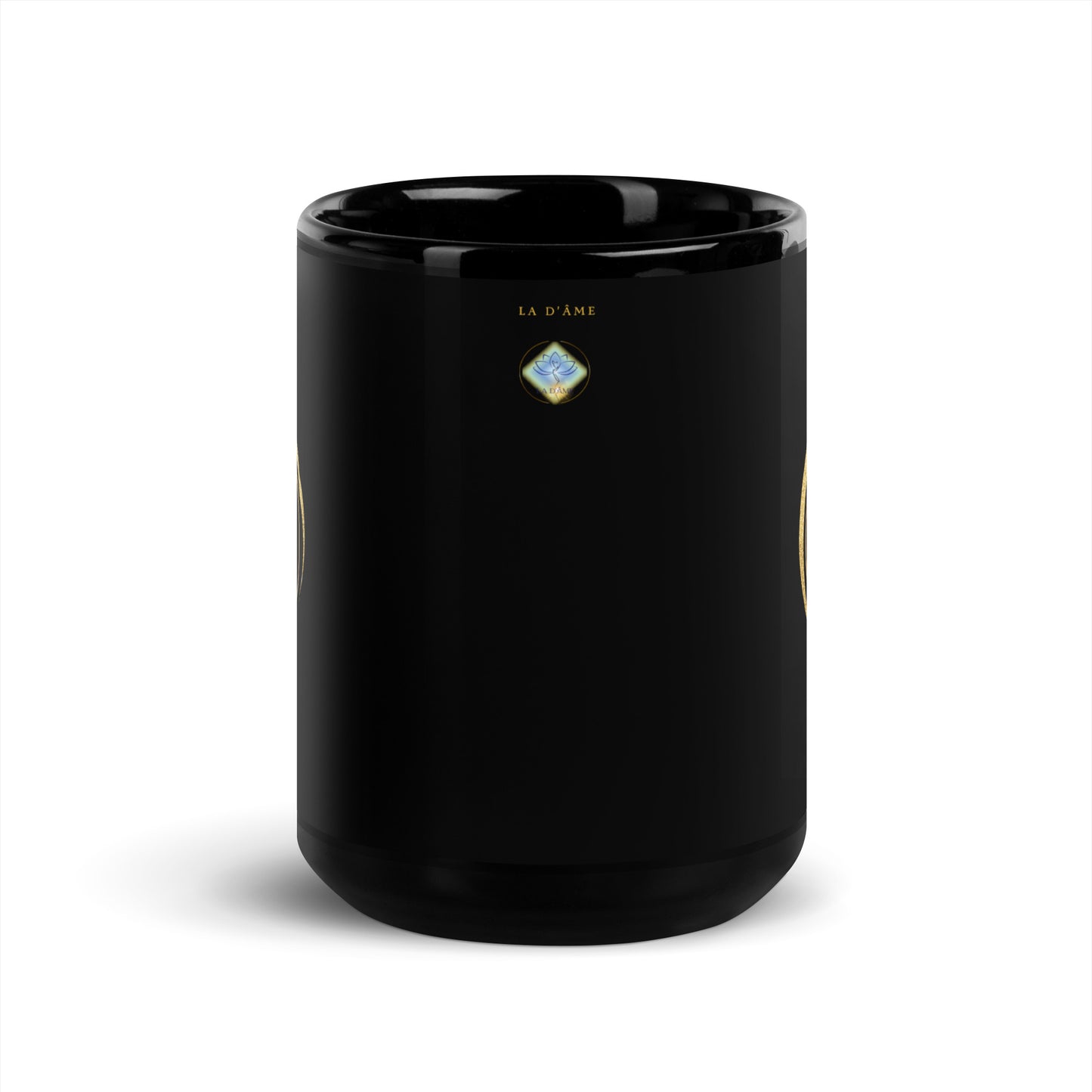 Mug brillant noir - "Œil Protection"