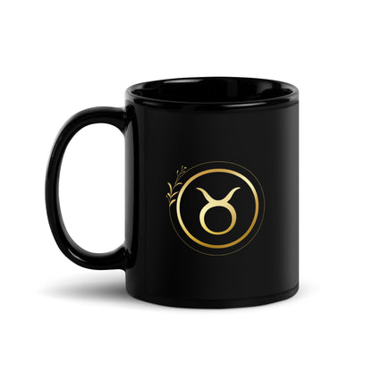Mug brillant noir - Taureau