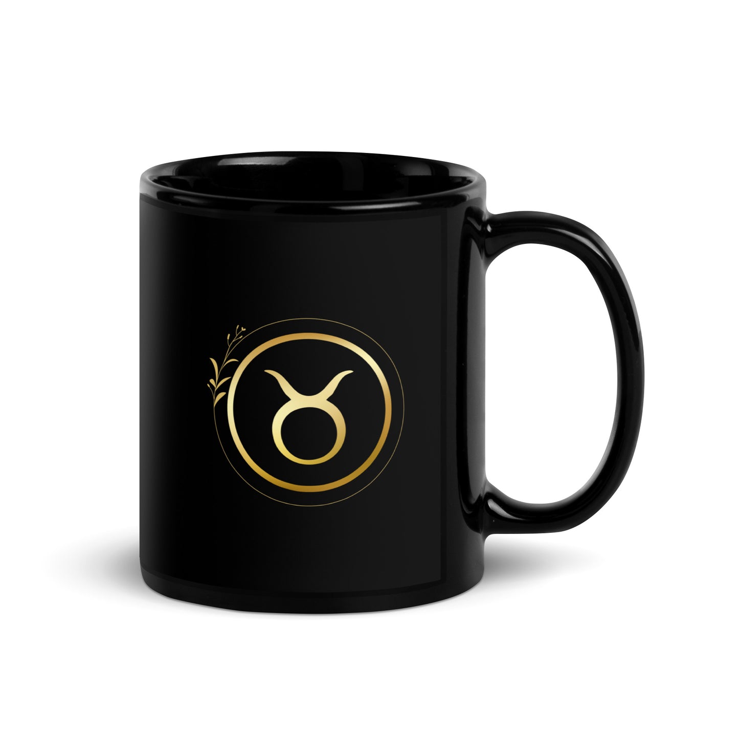 Mug brillant noir - Taureau