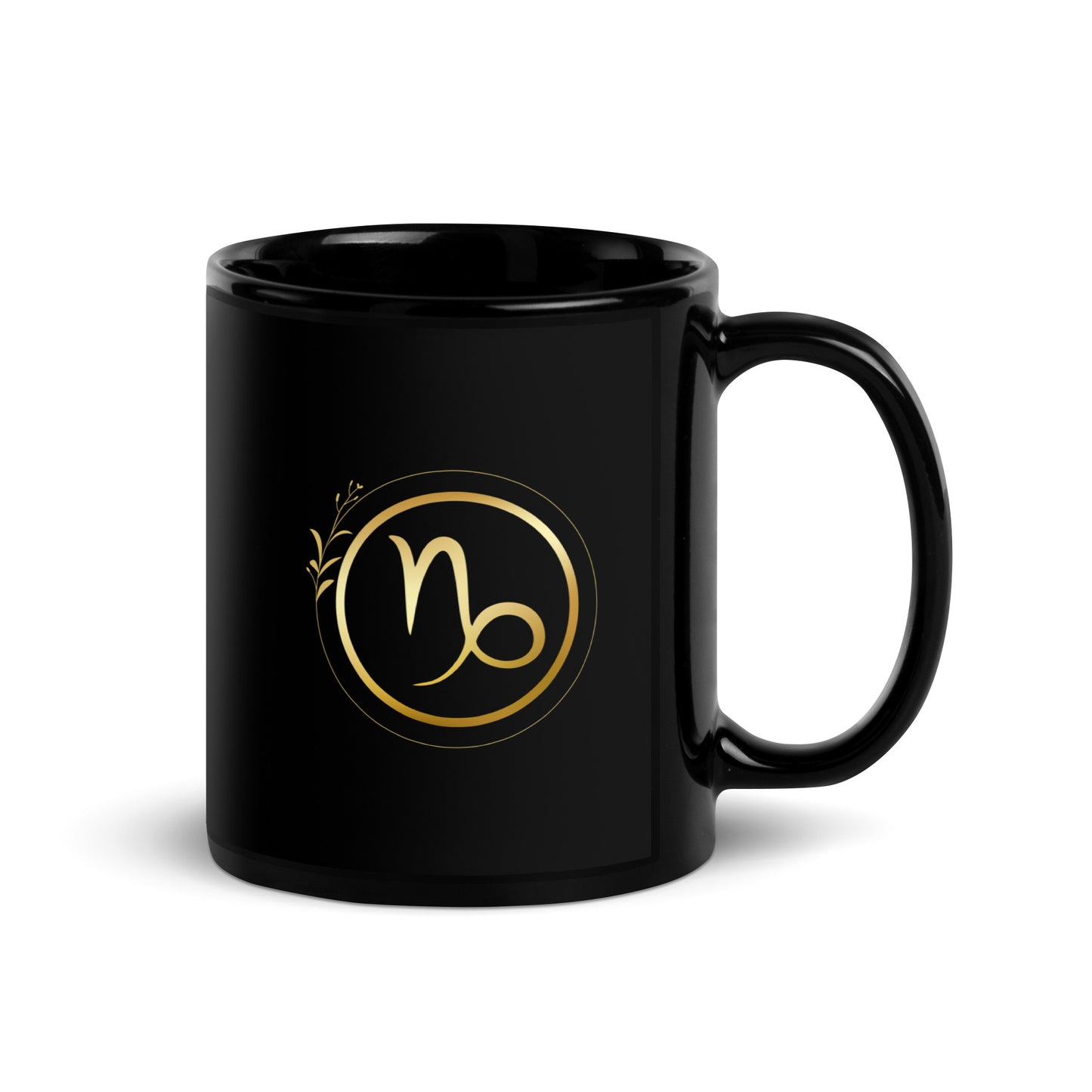 Mug brillant noir - Capricorne
