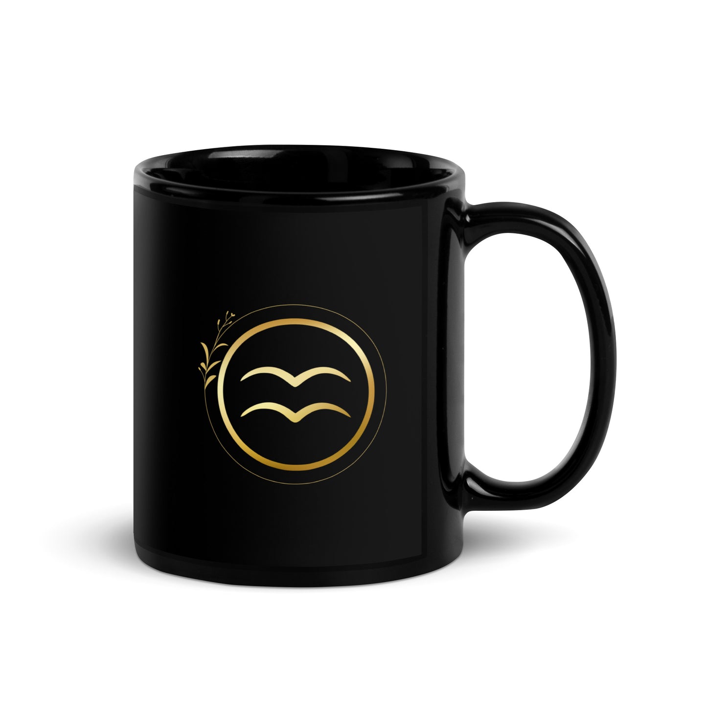 Mug brillant noir - Verseau