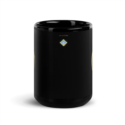 Mug brillant noir - "Œil Protection"