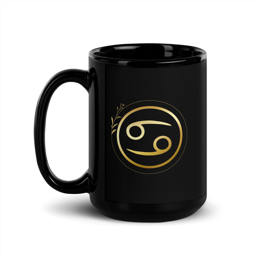 Mug brillant noir - Cancer