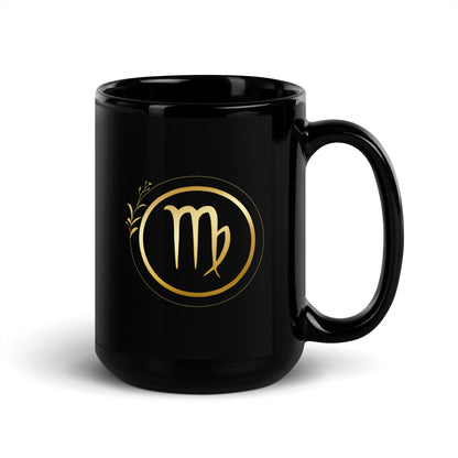 Black glossy mug - Virgo