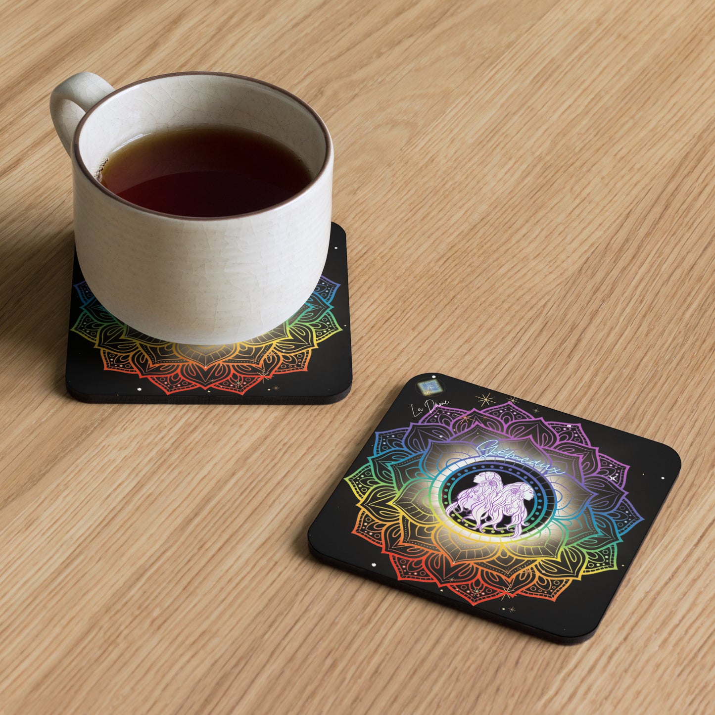 Cork coasters - Gemini
