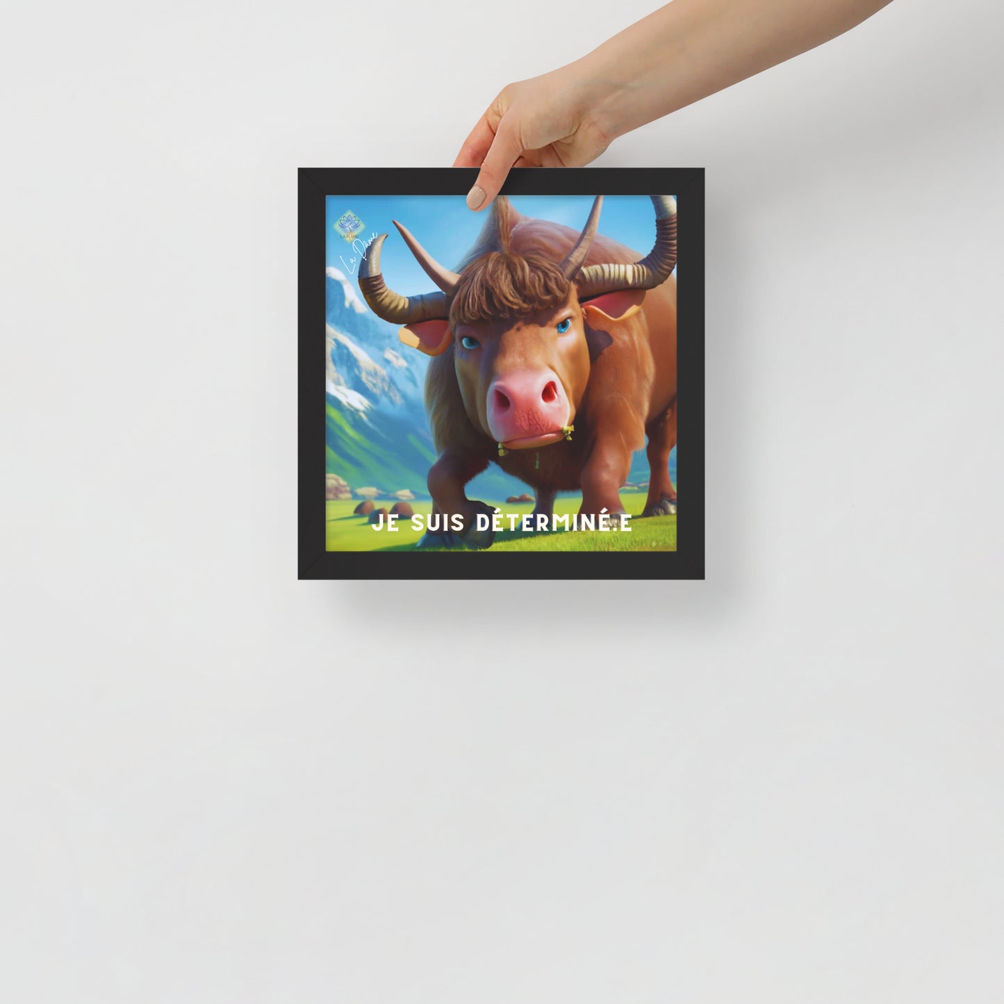 Póster enmarcado - "Afirmación positiva"