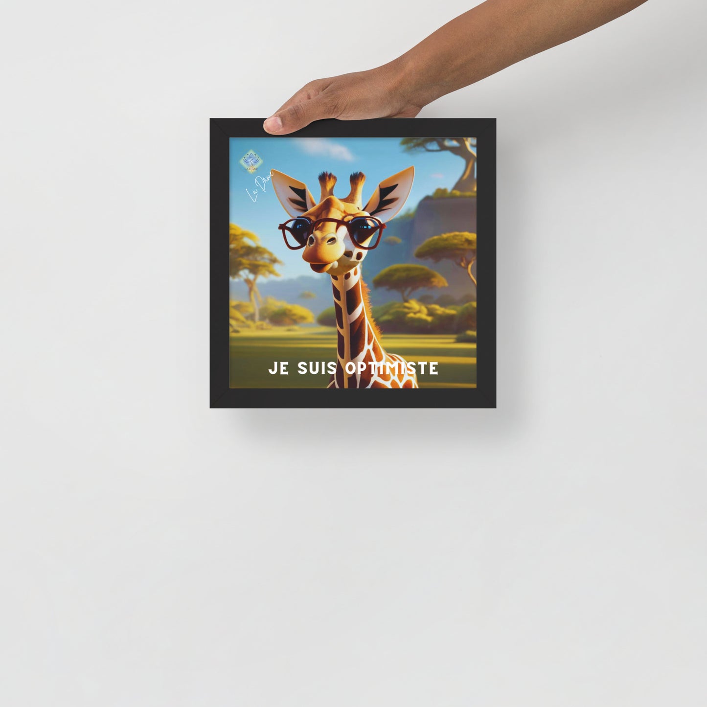 Póster enmarcado - "Afirmación positiva"