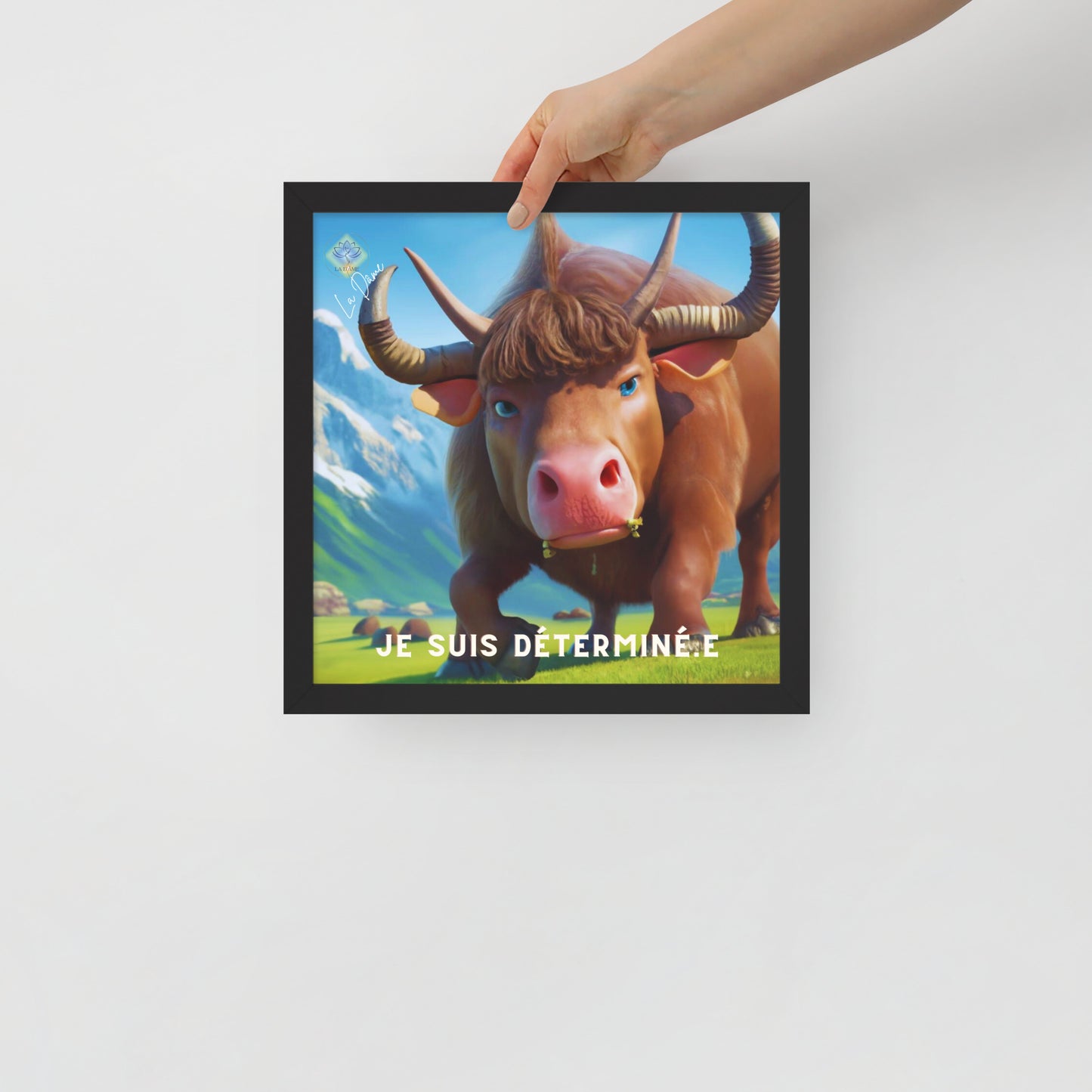 Póster enmarcado - "Afirmación positiva"