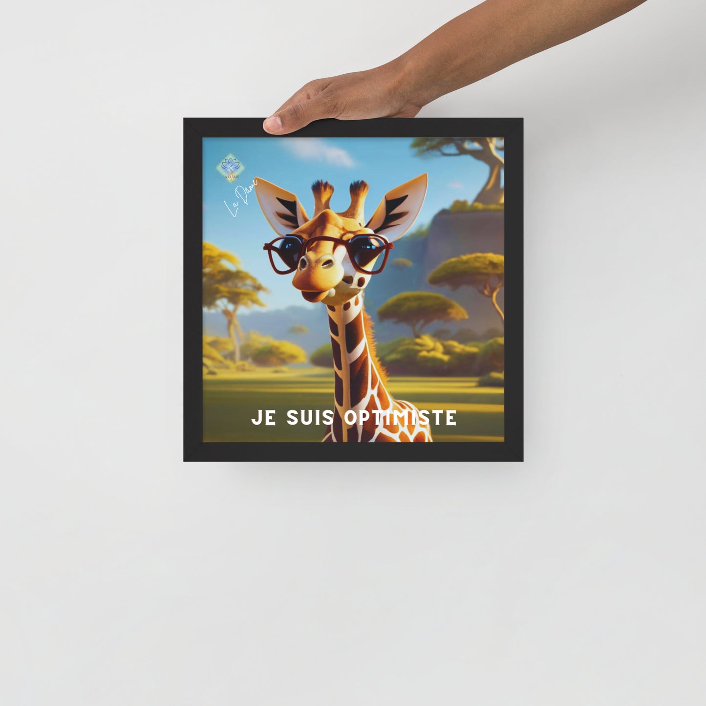 Póster enmarcado - "Afirmación positiva"