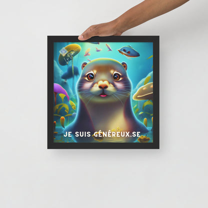 Póster enmarcado - "Afirmación positiva"