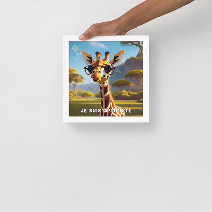 Póster enmarcado - "Afirmación positiva"