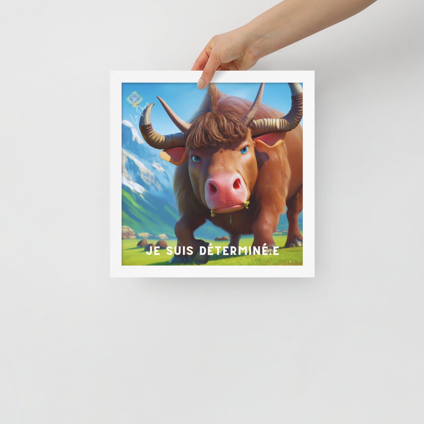 Póster enmarcado - "Afirmación positiva"