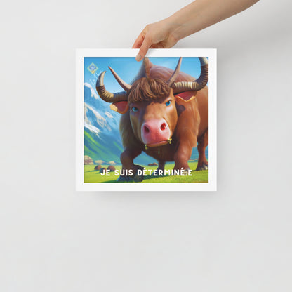 Póster enmarcado - "Afirmación positiva"