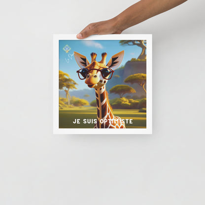 Póster enmarcado - "Afirmación positiva"