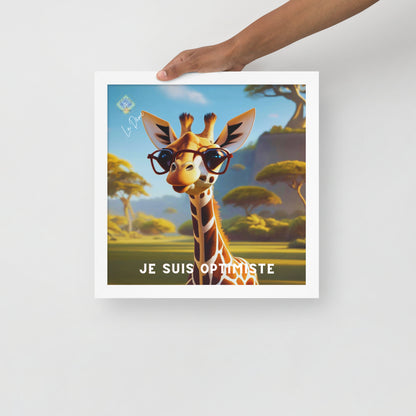 Póster enmarcado - "Afirmación positiva"