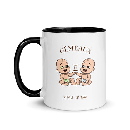 Mug à Intérieur Coloré - Gémeaux