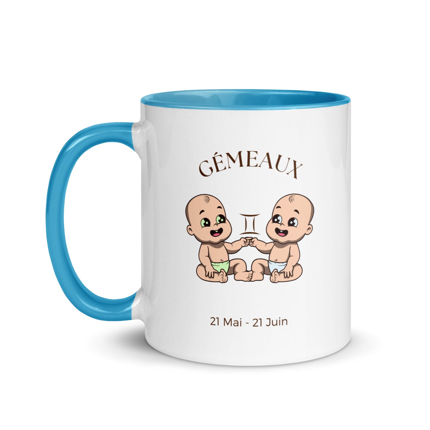Mug à Intérieur Coloré - Gémeaux