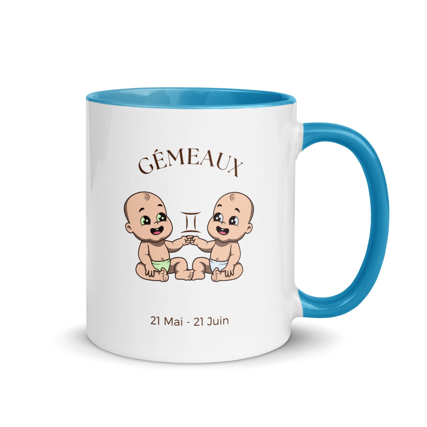 Mug à Intérieur Coloré - Gémeaux