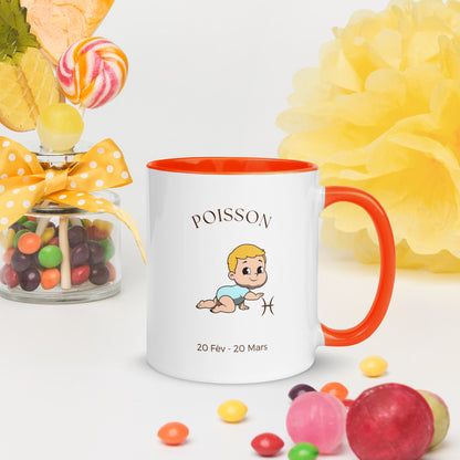 Mug à Intérieur Coloré - Poisson