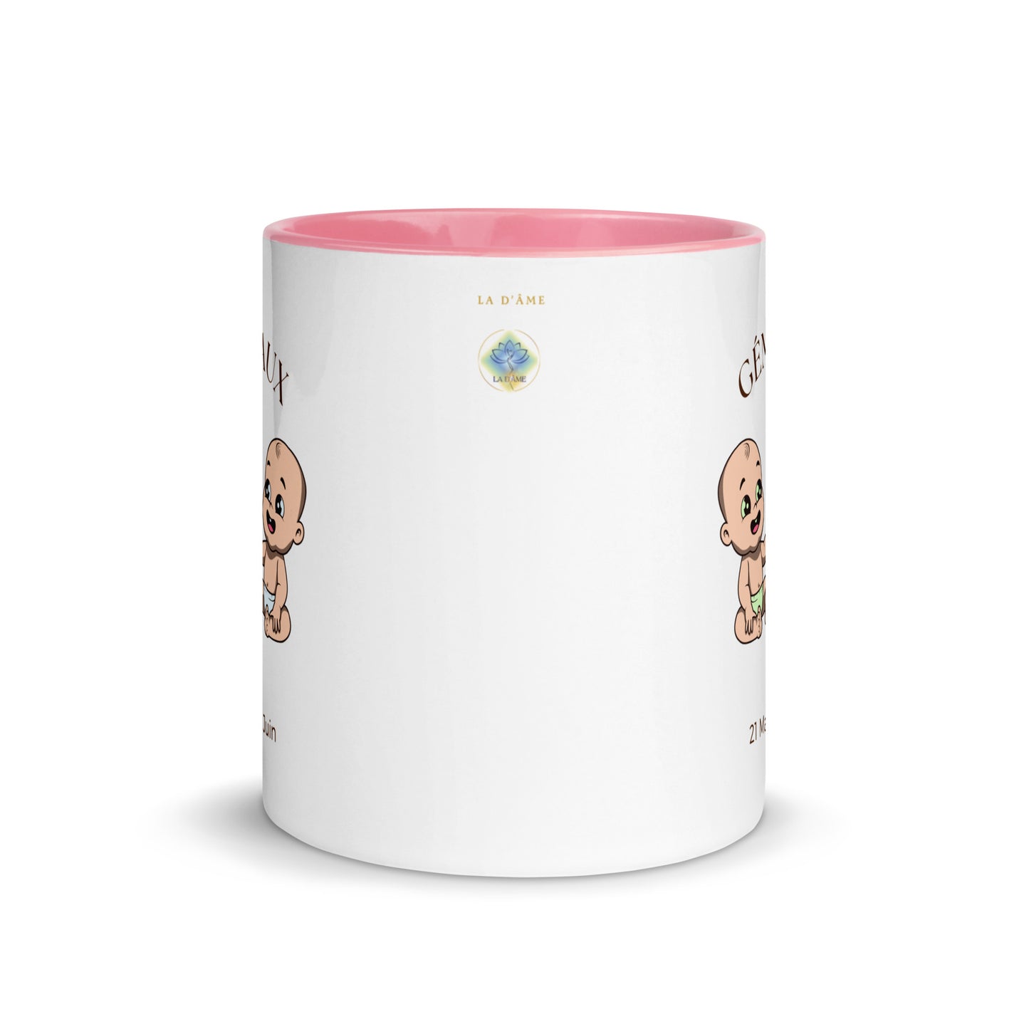 Mug à Intérieur Coloré - Gémeaux