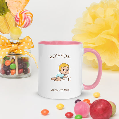 Mug à Intérieur Coloré - Poisson